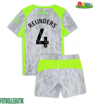 Manchester City Tijjani Reijnders #4 Tredjeställ Barn 2025-26 Kortärmad (+ Korta byxor)